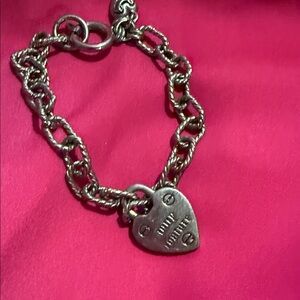 Vintage Juicy Couture Heart Charm Bracelet